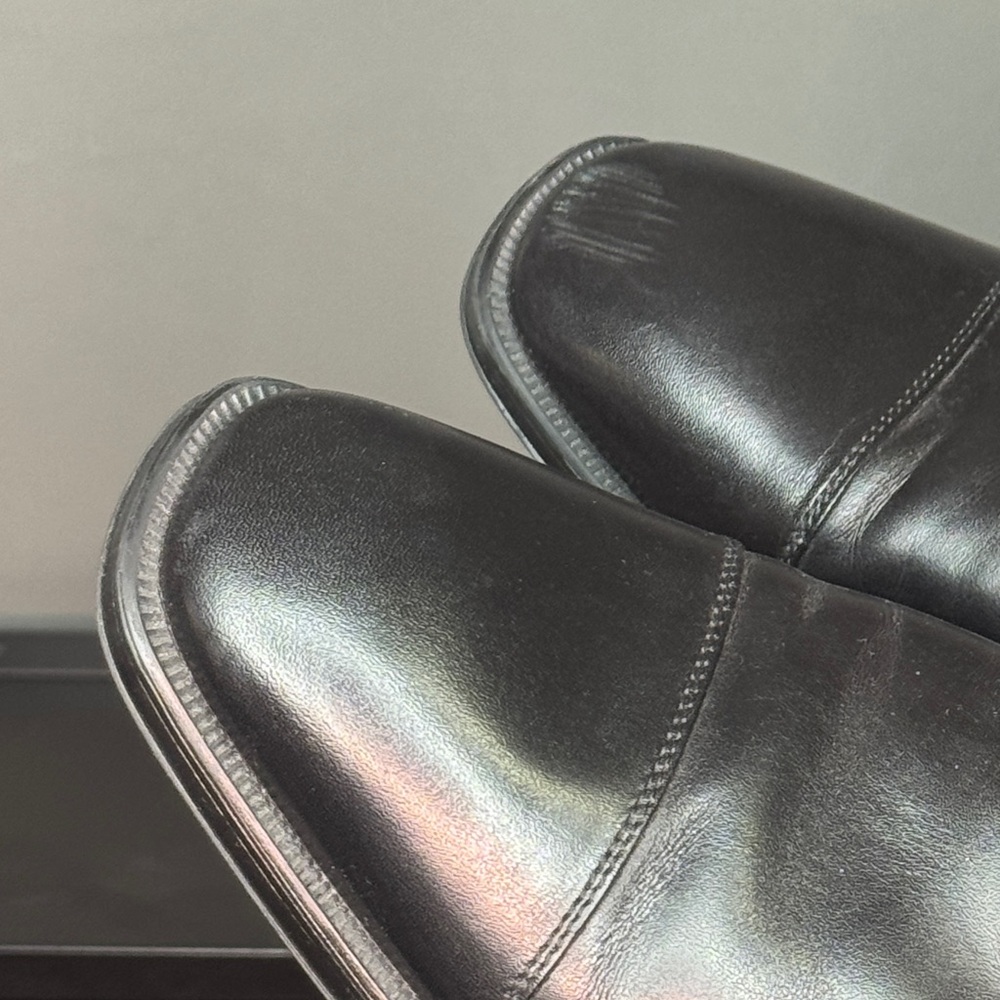 Johnston & Murphy Black Leather Men's Ankle Boots Size 11.5 - Picture 9 of 10